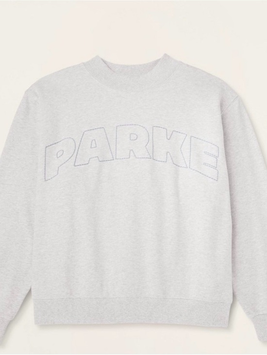 Parke Sweaters - Parke X Target Gray Mockneck Logo Sweatshirt XXS/XS